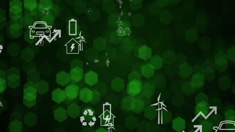 green energy and sustainable living: wind turbines, electric cars, and eco-friendly homes