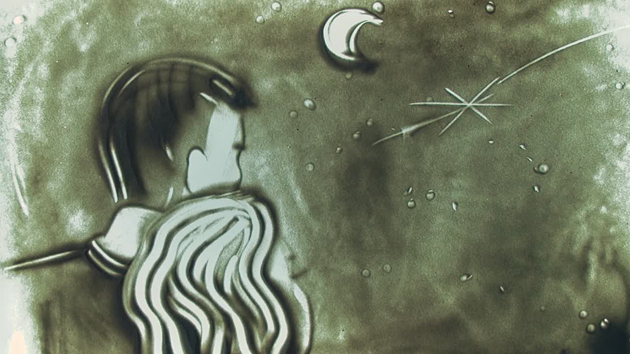 tecnología de dibujar arena en el vidrio