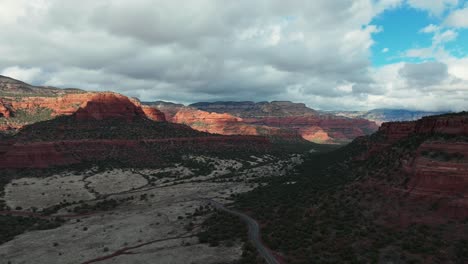 clouds over sedona red rocks in arizona - hyperlapse