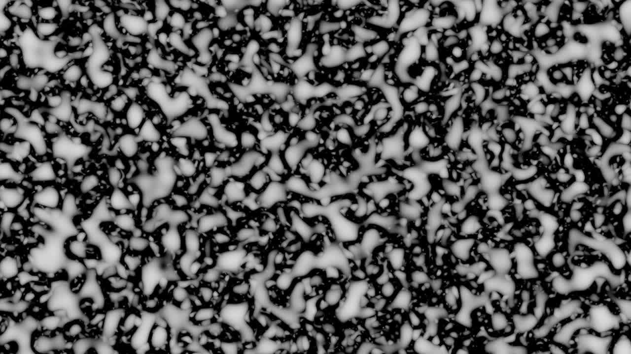 bloques cuadrados en movimiento, animación de la transformación de la superficie de fondo negro a blanco, bloques abstractos de fondo, miles de bloques moviéndose en un cuadrado, formas cuadradas que causan fatiga visual.