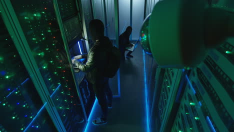 cybercriminals in data center