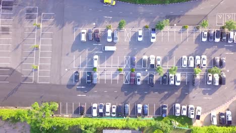 aerial view parking lot from dorn