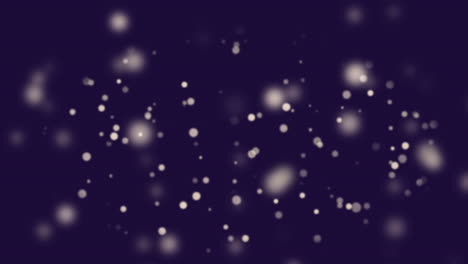 animación de puntos de luz sobre un fondo negro