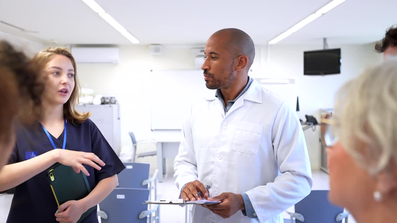 Medical Staff Meeting in a Hospital