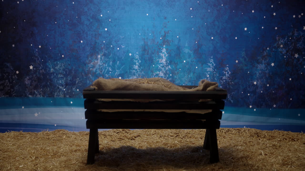 una revelación de un pesebre en un establo