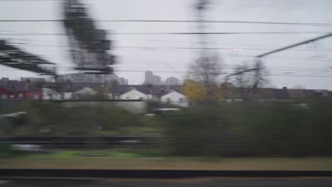 train journey through city and tunnel