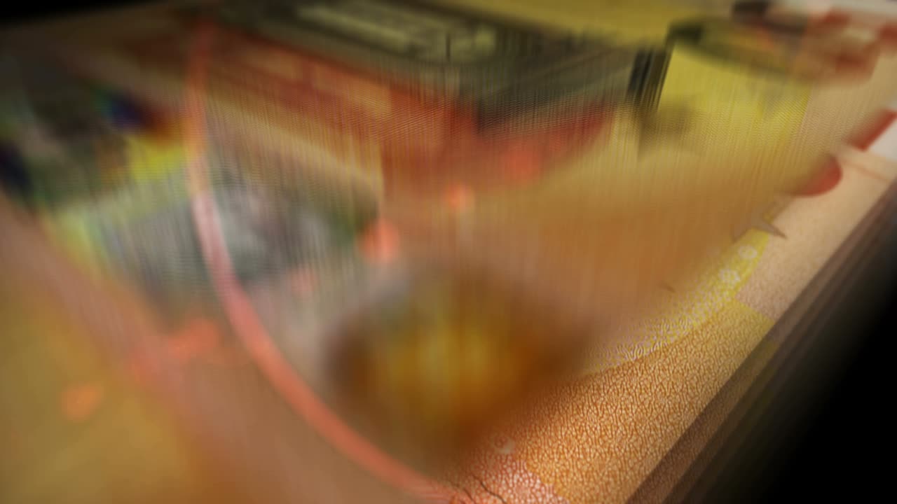 50 euros dinero contando bucle sin costuras