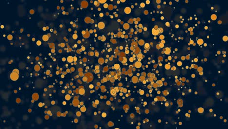 bronze and golden small circles abstract motion background