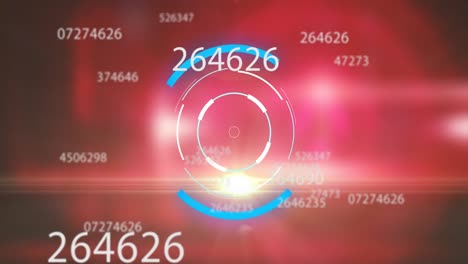 animation of scope scanning over numbers changing