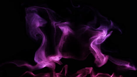 dynamic purple and pink abstract particle flow