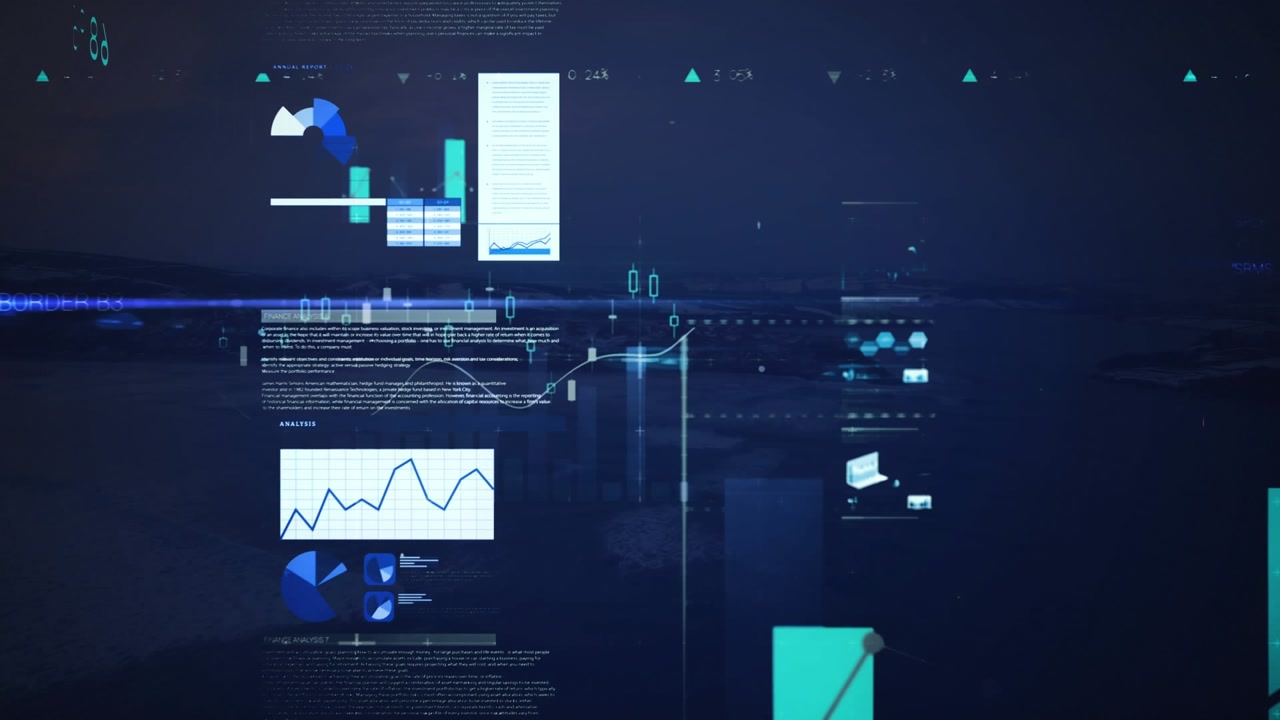 Animation of data processing over sea