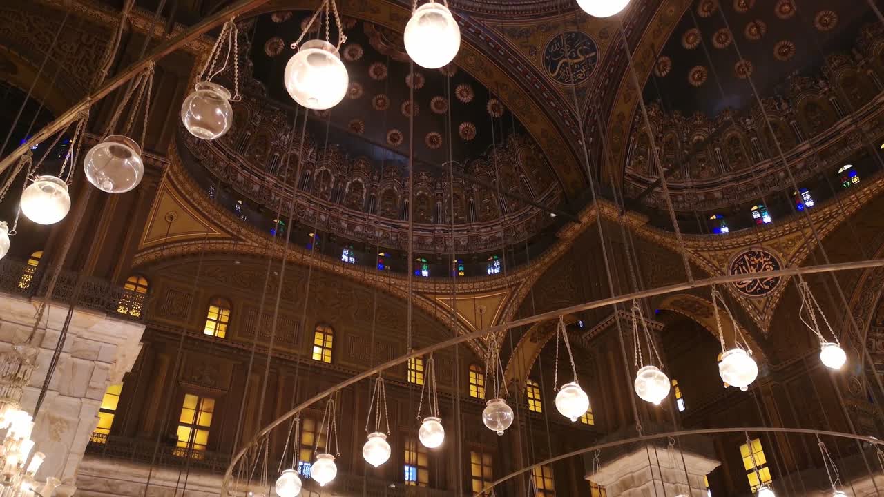 무함마드 알리 모스크의 아름다운 은 이집트의 수도 카이로에 위치하고 있습니다.