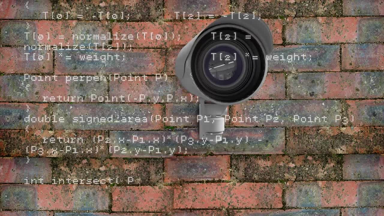 cámaras de vigilancia y códigos