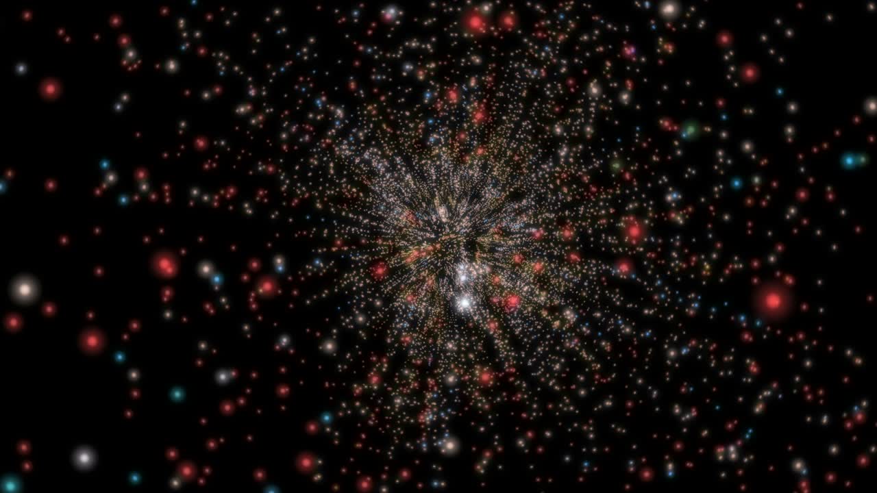 Abstract Particles Galaxy Stars