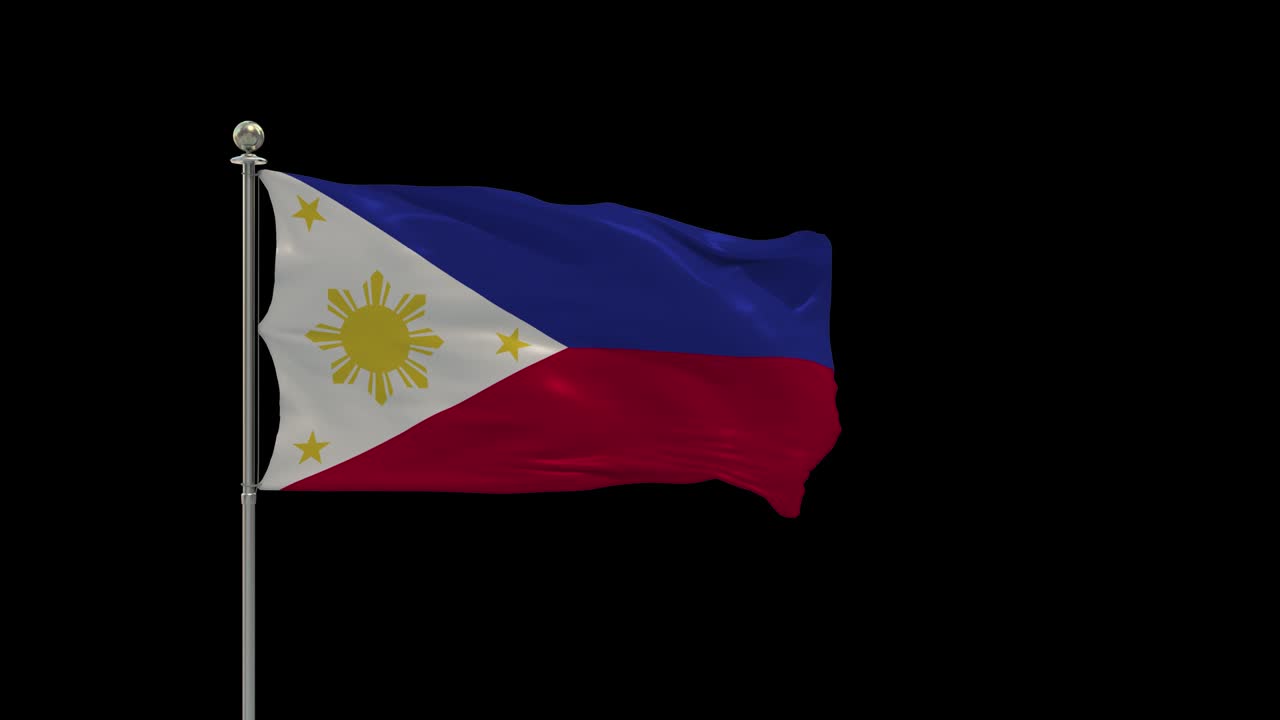 필리핀의 다양한 발은 기둥, 테이블 발에 국가 발을 흔들고 있습니다.