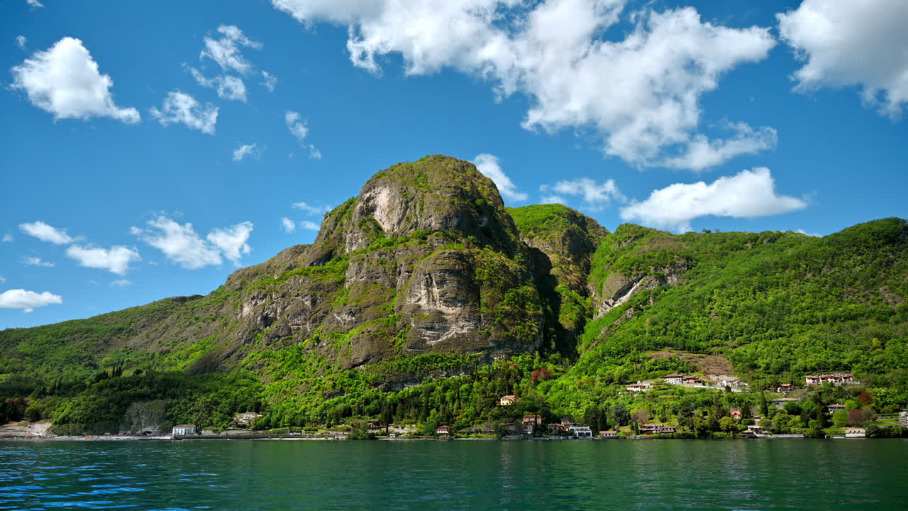Scenic view of Lake Como and the town of Menaggio, Italy