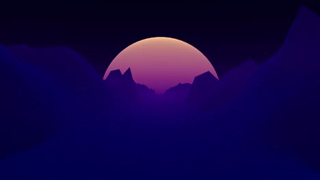 animación de bucle de fondo retro de los años 80.