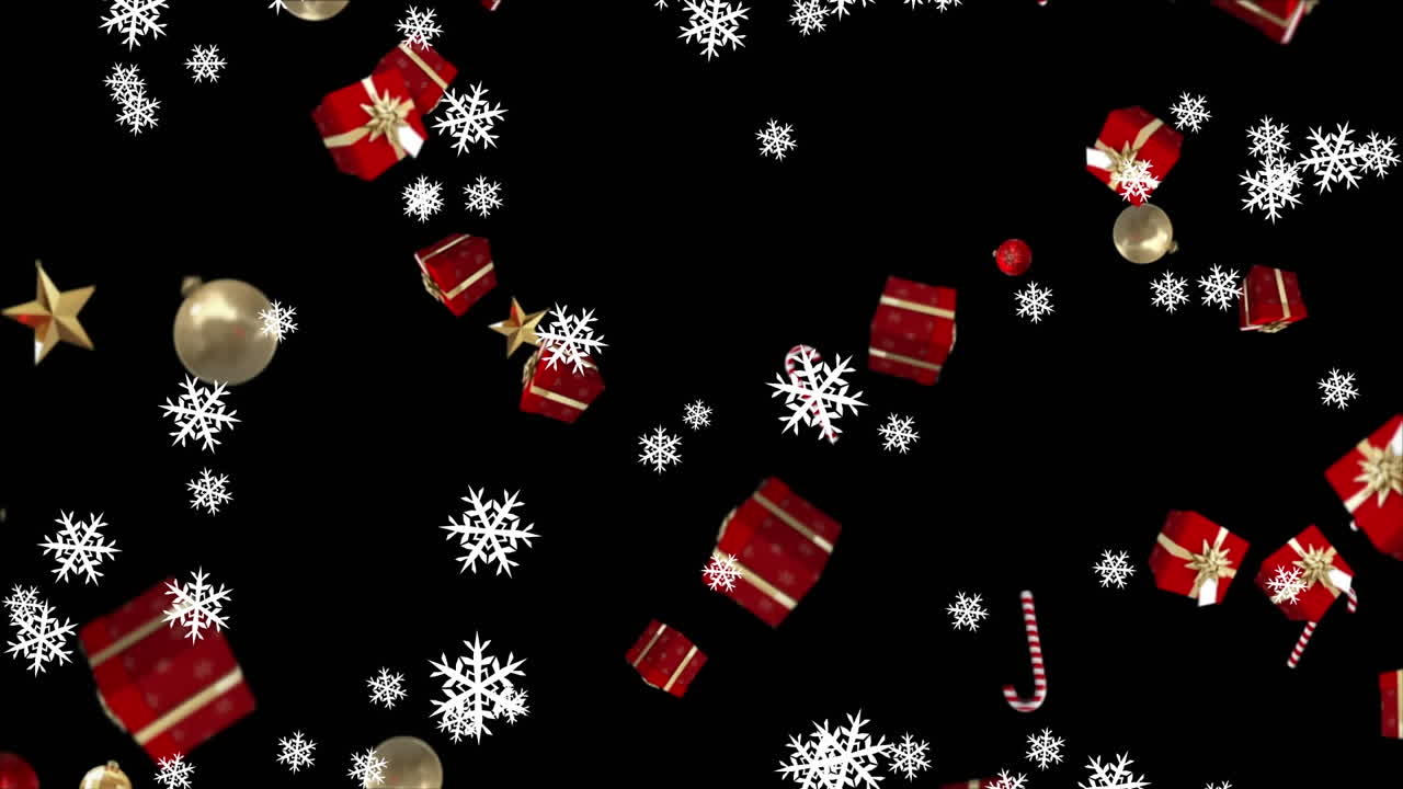 animación de paisajes de invierno