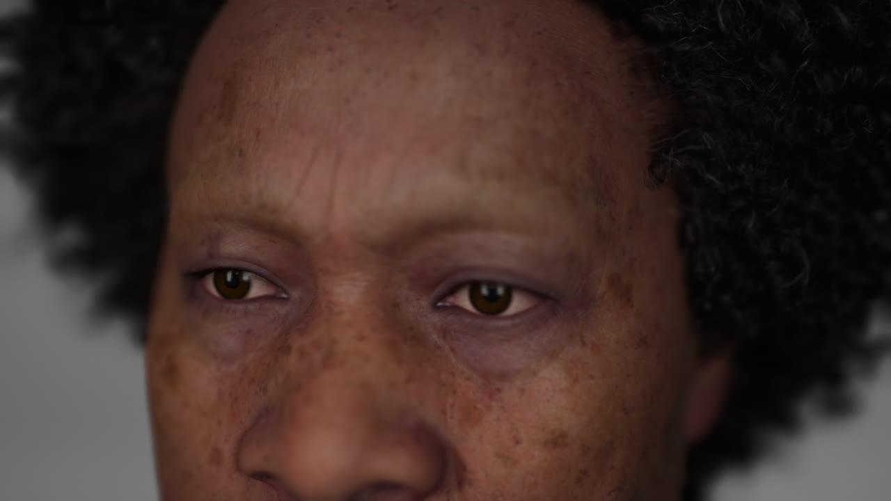 retrato de un anciano maorí en la oscuridad