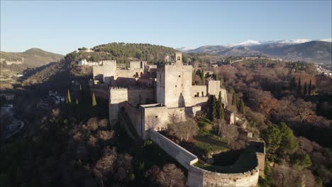 the nasrid palace on sabika hill of sierra nevada, alhambra fortress