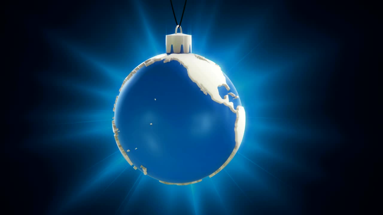 크리스마스 볼 지구 루프