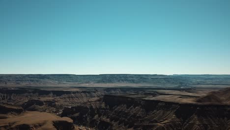 Cañón-Del-Río-Fish-En-Namibia,-Toma-Aérea-De-Drones-Africanos