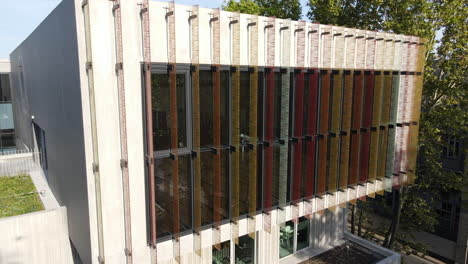 modern building art conservatory close up montpellier aerial sunny