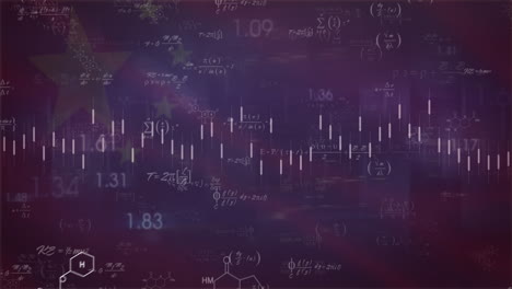animation of statistics and financial data processing