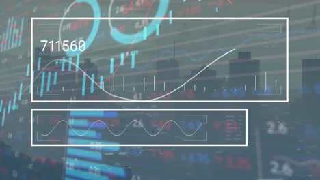 Animation-of-financial-data-processing-over-cityscape