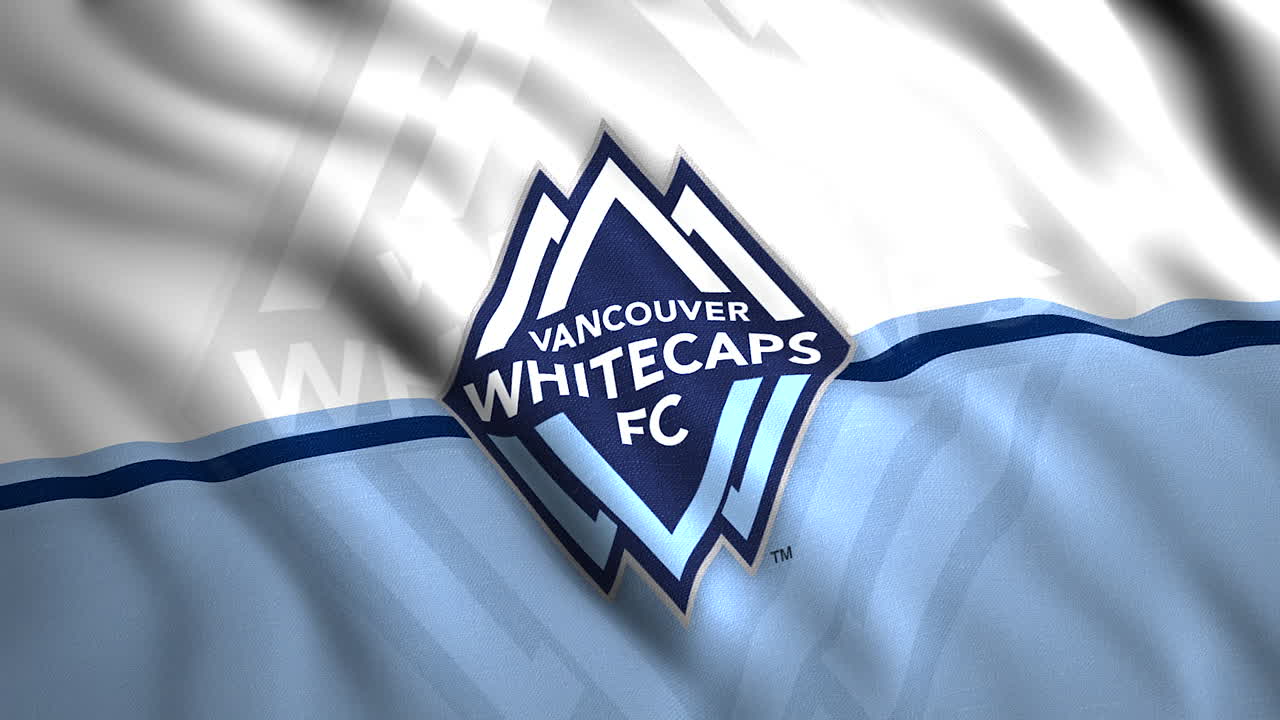 bandera y camiseta de los vancouver whitecaps fc