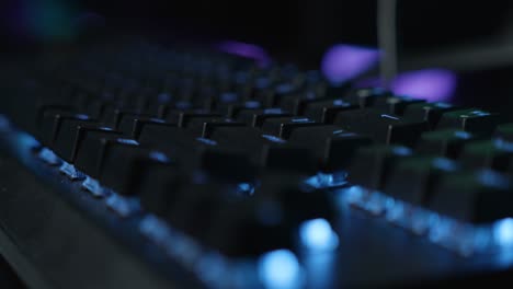 el teclado de juegos de pc de rgb light.