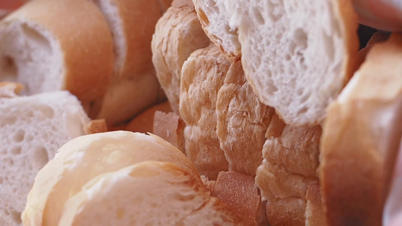 Close-up of Sliced Bread