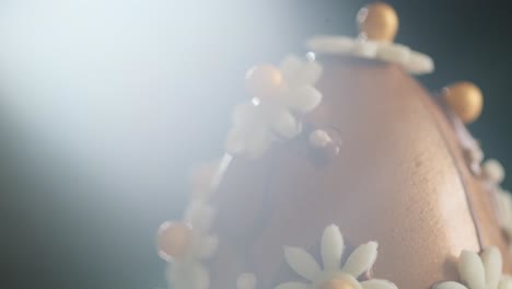 decorated chocolate easter egg