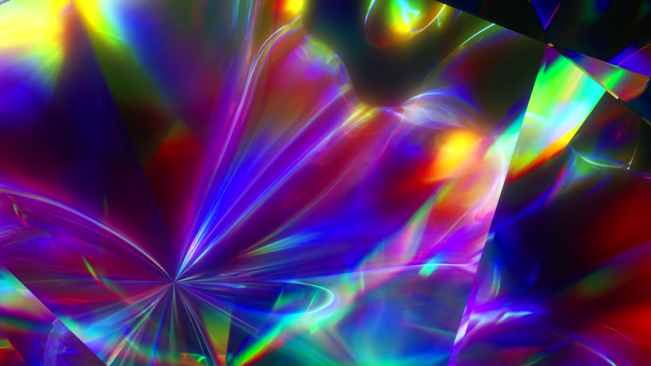 formas geométricas abstractas iridescentes