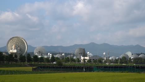 Panorama-Of-KT-SAT---Kumsan-Satellite-Center-At-Daytime-In-Kumsan,-Korea