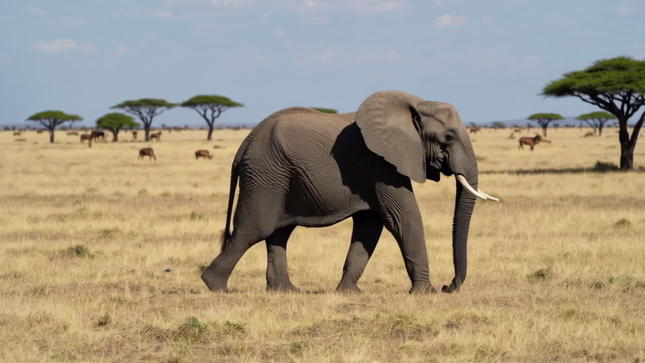 African Elephants in their Natural Habitat