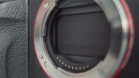 shutter operation on a full frame camera