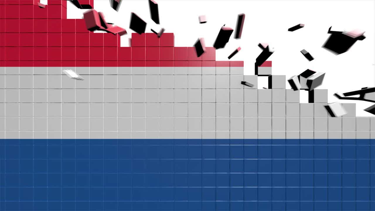 네덜란드 발은 지역별로 소개됩니다. 4k 애니메이션 네덜란드 지도 소개: 국가가 하나씩 나타나고 사라지는 배경과 카메라의 움직임