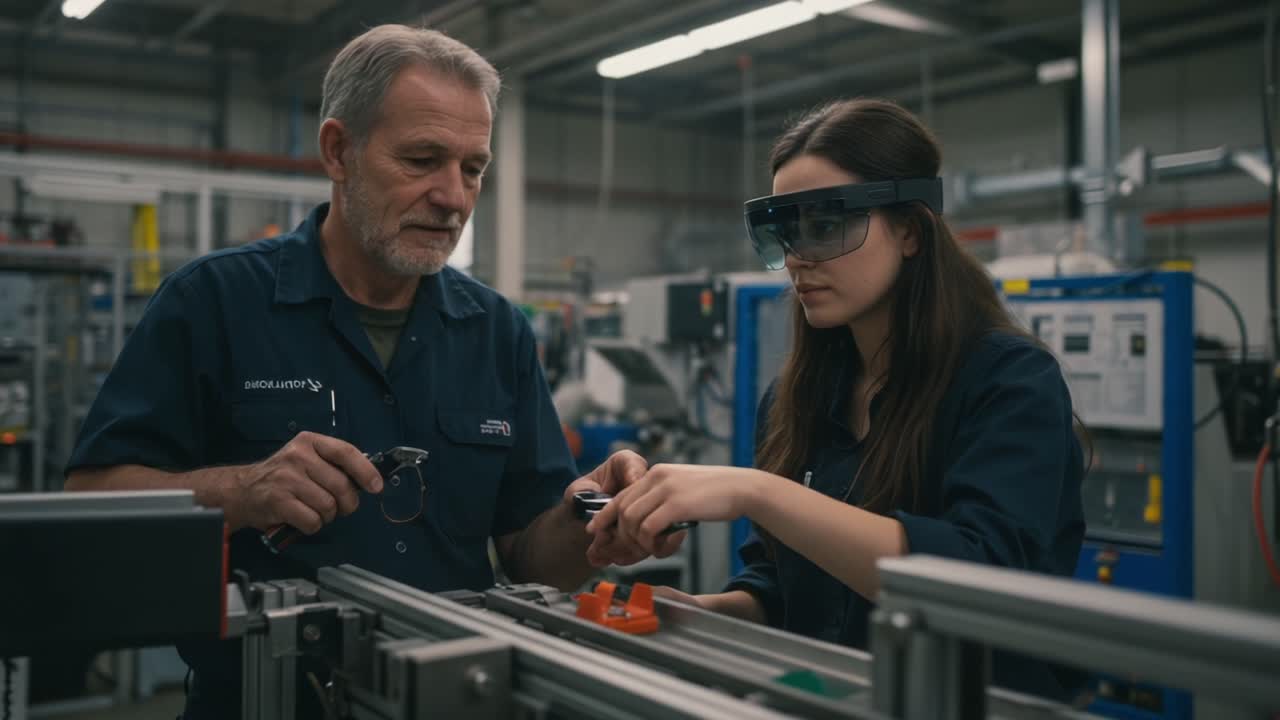 Hands-On Learning: A Mentor Guides a Young Innovator in Advanced Manufacturing Techniques with the Use of Augmented Reality Technology in the Workshop Environment