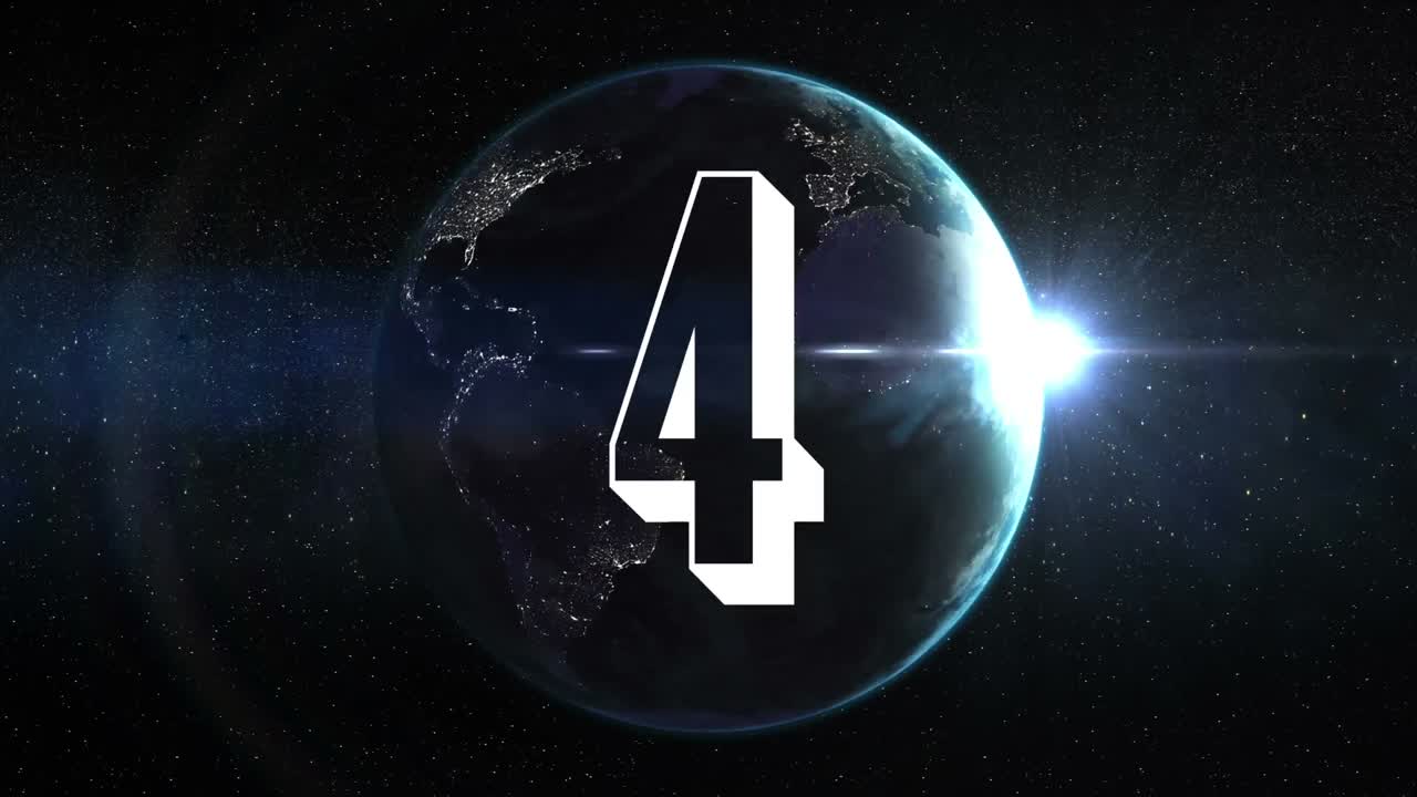 Animated countdown video