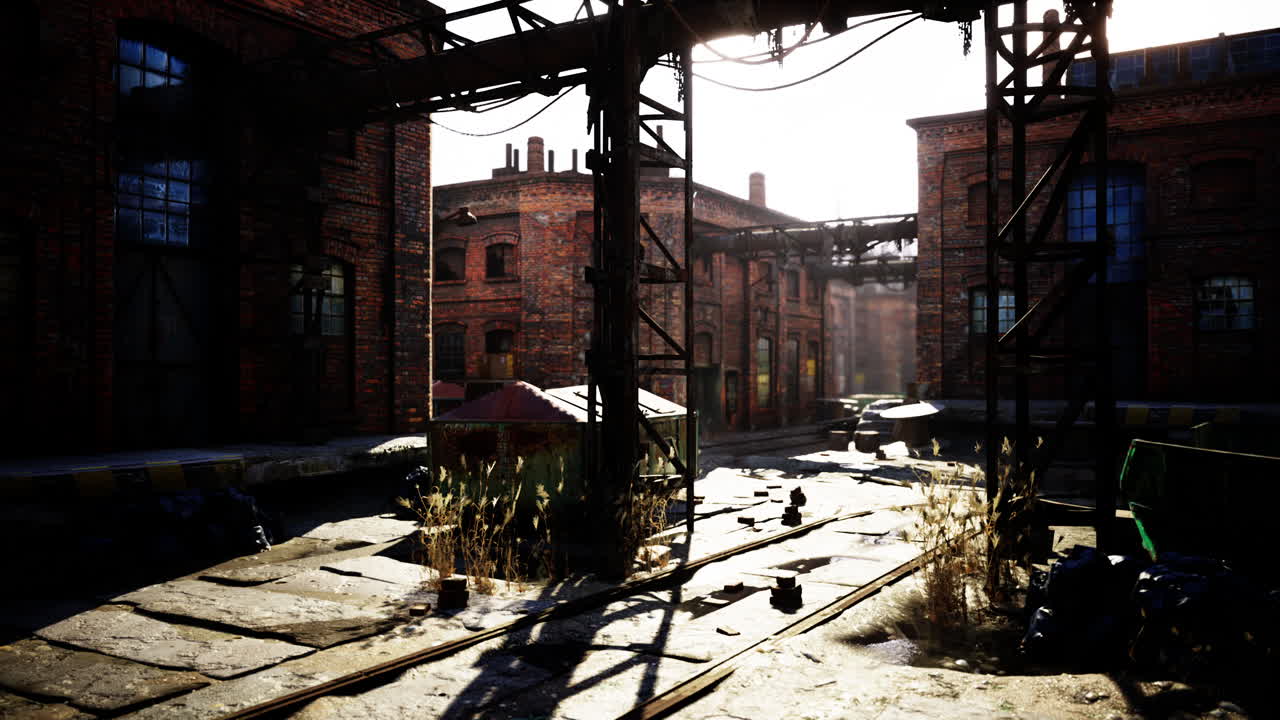 오래된 공장 건물에 위치한 현대적인 로프트 스타일의 사무실