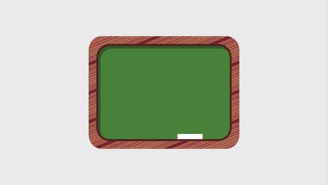 chalkboard empty and chalk school supply