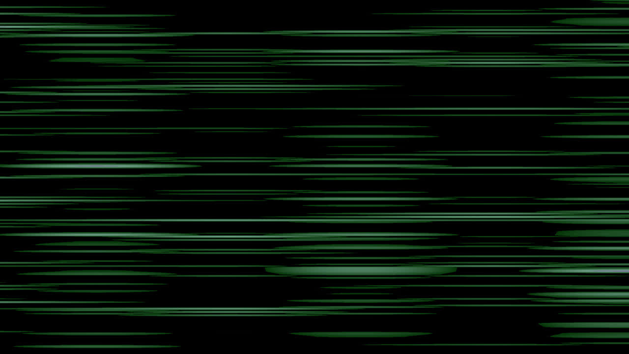 Animazione in loop di linee orizzontali verde chiaro e nere oscillanti