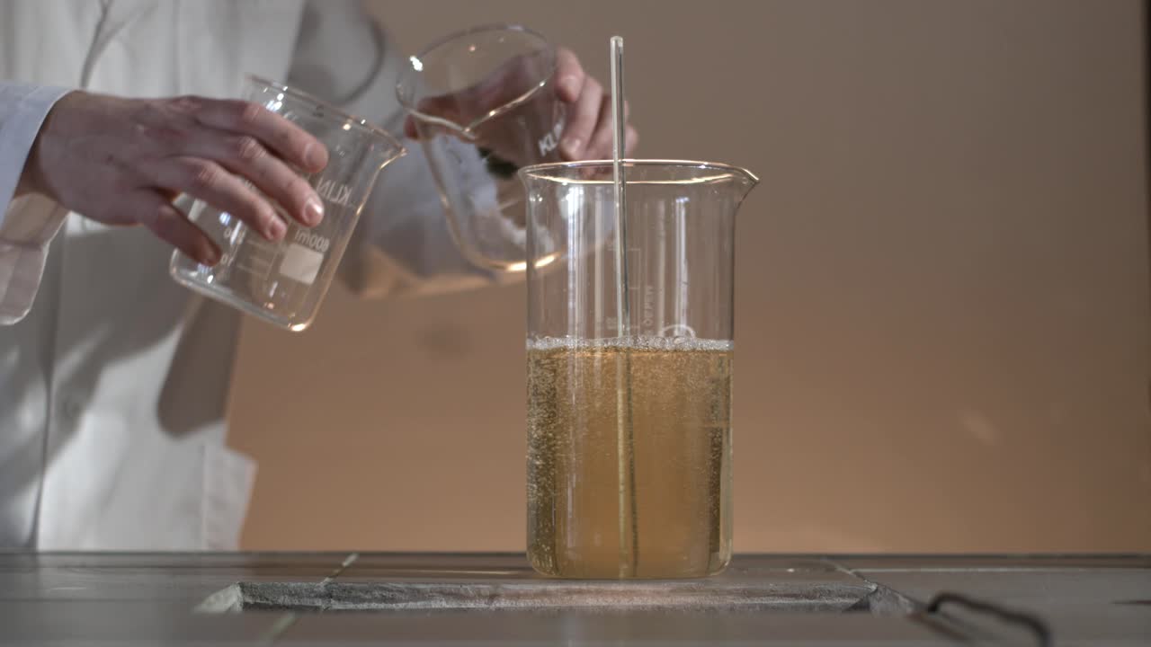 실험실 환경에서 화학 실험