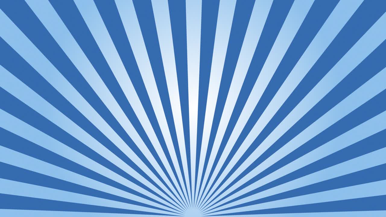 Radiate blue and light blue lines spin around the bottom of the background.