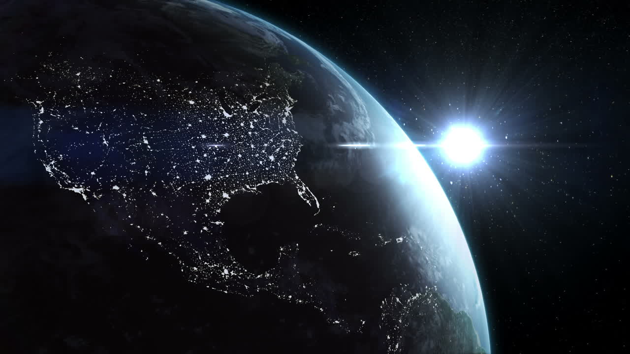 지구와 달의 위성 시각