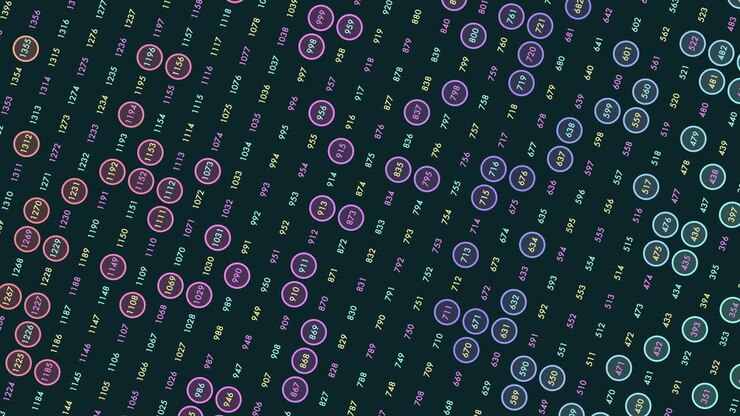 Random matrix numbers pattern in rows