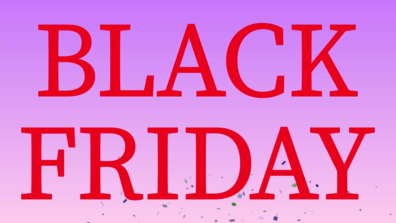 BLACK FRIDAY event text animation motion graphics