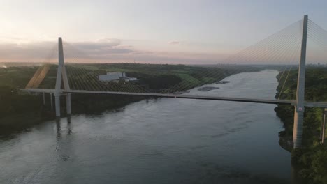 Triple-Frontier-Border-of-Argentina-Paraguay-and-Brazil-Aerial-Drone-View-Above-Junction-Between-Countries