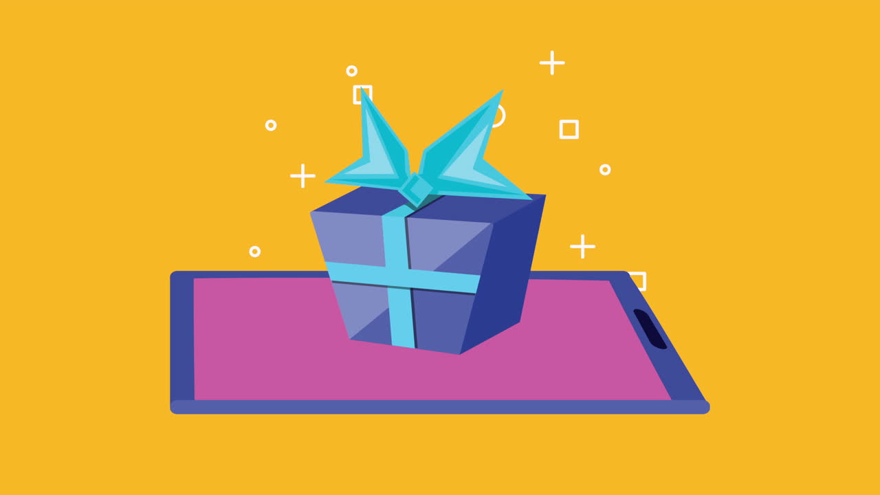 스마트폰에서 선물을 제공하는 온라인 쇼핑 기술